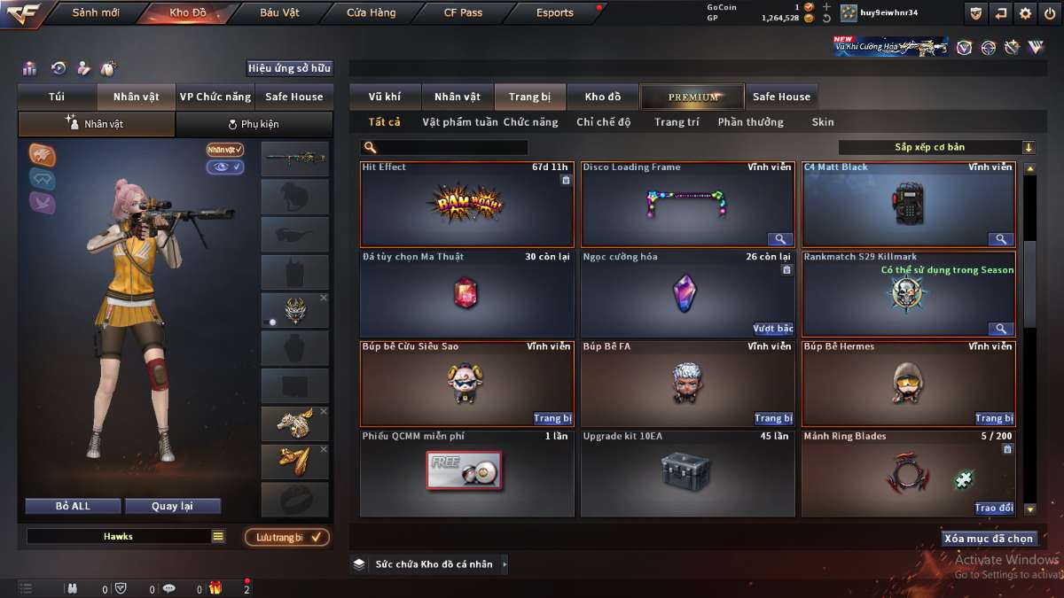 shop acc cf uy tin gia re